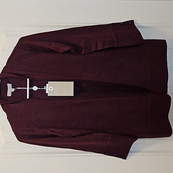 *NWT* evolution by Cyrus Myna Button Sleeve Open Front Cardigan Sweater - Picture 2 of 9